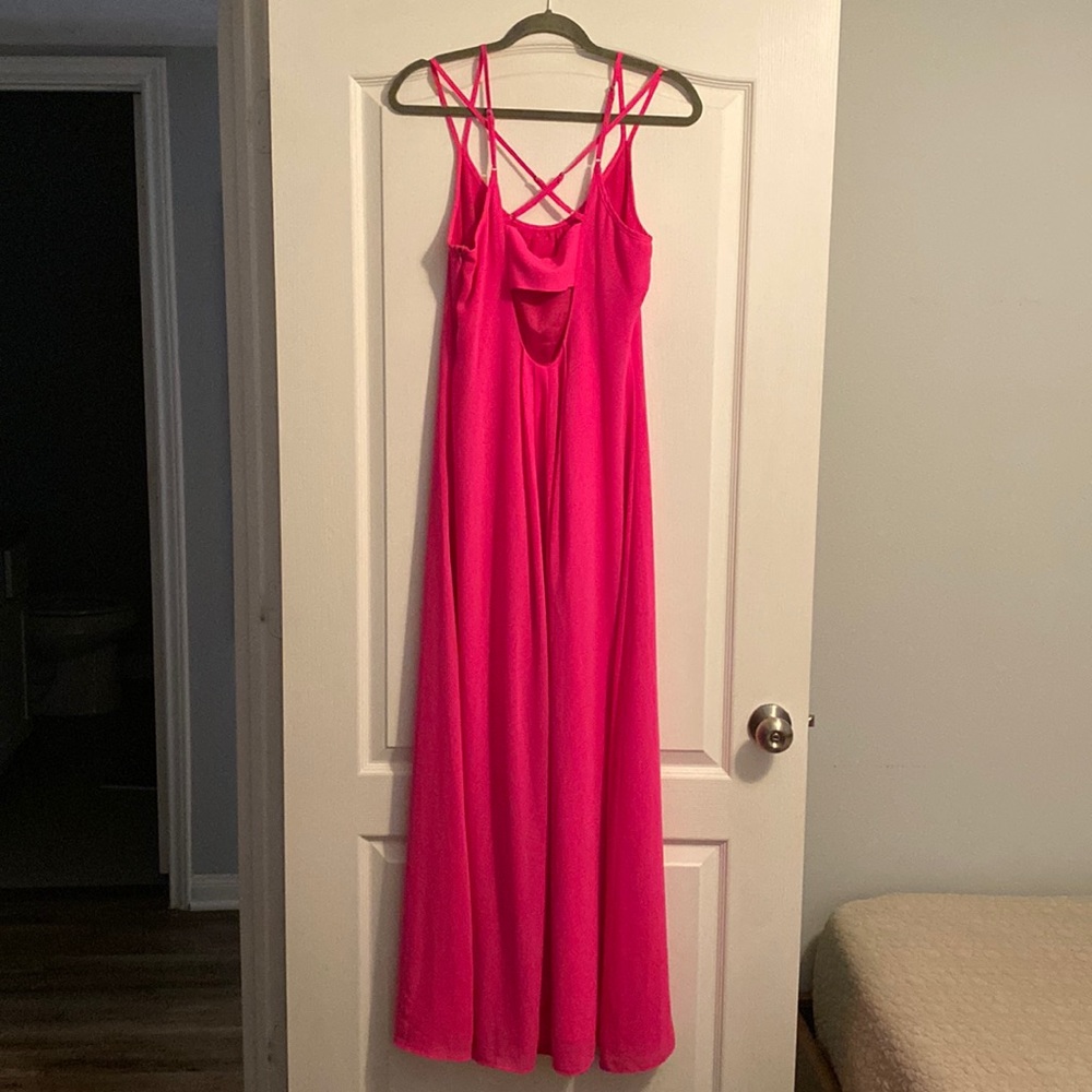Pink maxi dress